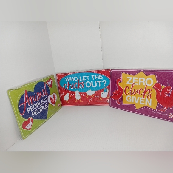 Chicken Metal Coop Signs Farm House Decor PURINA Animal Feed Advertising - Picture 1 of 7